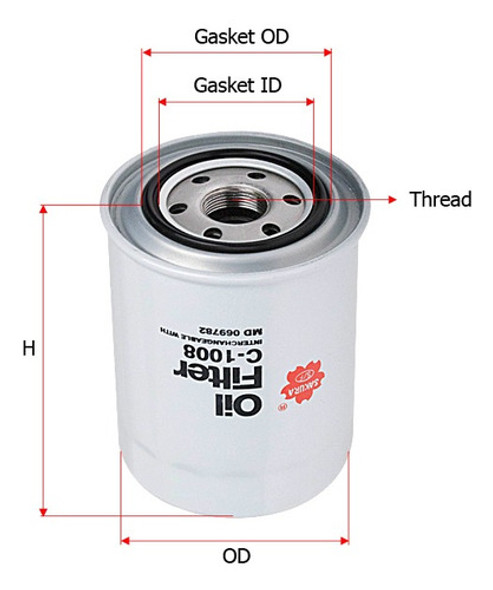 Filtro Aceite Hyundai Mitsubishi L200 L300 H100 H1 2.5d 0 Filtro Aceite Hyundai Mitsubishi L200 L300 H100 H1 2.5d 0