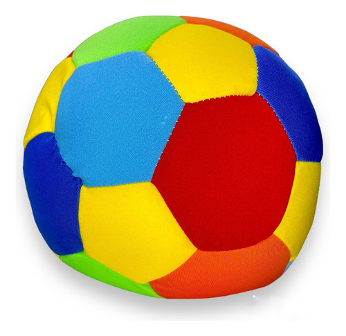 Pelota Futbol De Peluche Antiestres Para Bebes Multicolor 0