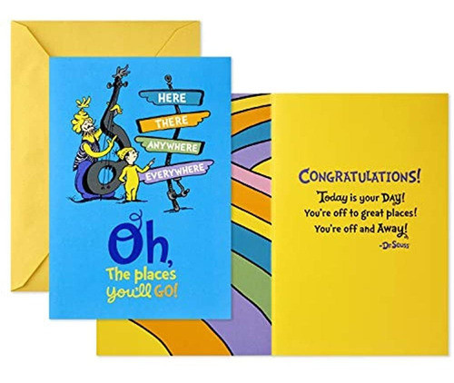 Bolsa De Regalo De Graduación Dr. Seuss Grande De 13  Hallma 1