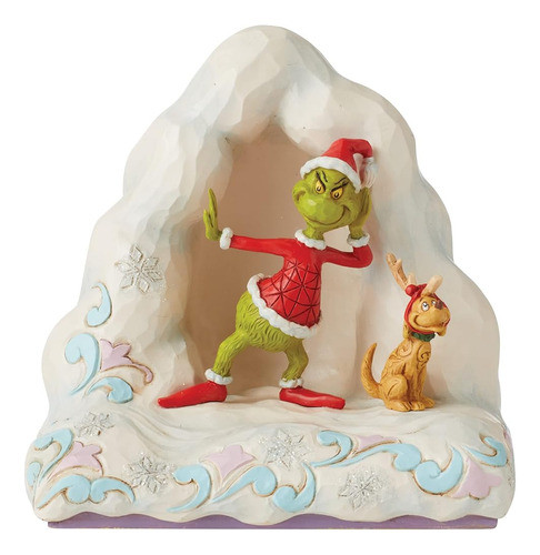 Enesco Jim Shore Dr. Seuss The Grinch And Max On Snow Mound 0