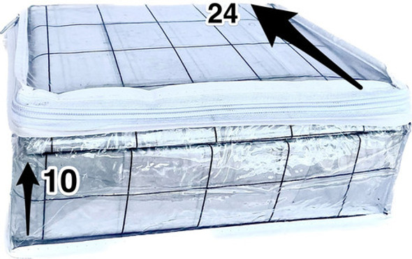 Bolsa De Pvc Tipo Valijita P/sábanas Queen X Pack De 5 Unid. 1