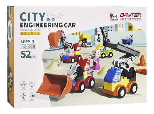 Set De Construcción Robot Transformer Excavadora Grúa 52p Ub 0