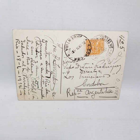 Antigua Postal Zeppelin Rio De Janeiro 1934 Mag 60457 1