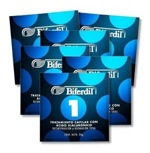 Tratamiento Capilar Biferdil 1 Acido Hialuronico 24un X20 Gr 1