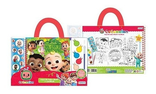 Maletin P Crear Y Colorear Cocomelon Infantil Tapimovil 0206 0