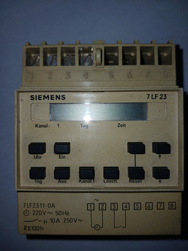 Temporizador Semanal Siemens  7lf23 0