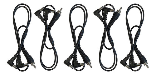 (5) Paquete De 2 Cables De Alimentacion Dc Con Pedal De Efec 0