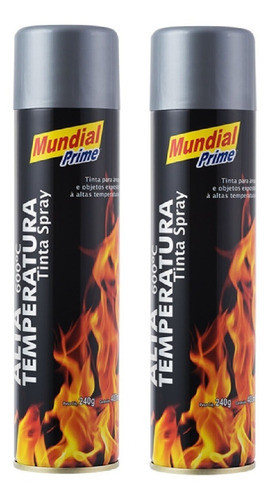 2 Lata Tinta Alta Temperatura E Metalicas Geral E Auto 0
