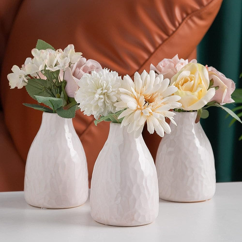 Florero Set De 3, Jarrón Decorativo De Cerámica, Jarrón Para 0