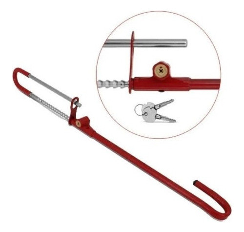 Trava Universal Pedal Volante Com Algema Anti-furto Roubo 0