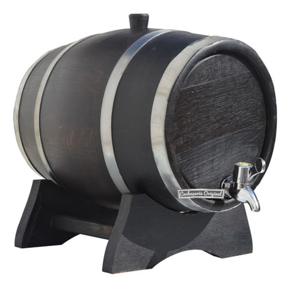 Barril Corote Tonel Pinga Carvalho Europeu Escuro 10l Rústic 0