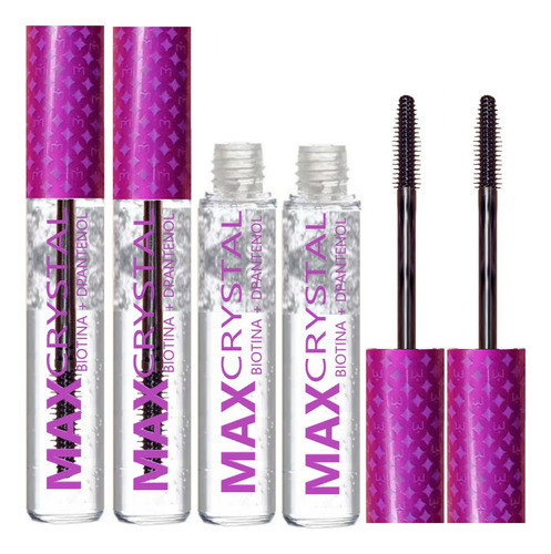 6 Mascara Incolor Max Crystal Mahav Atacado Sj 0