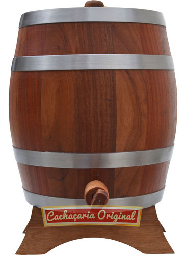 Barril Carote Pipa Cachaça Cabreúva Vertical 3l Madeira 0