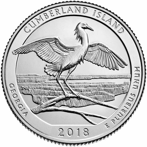 Estados Unidos - 25 Cents - Año 2018 - Cumberland Island 1