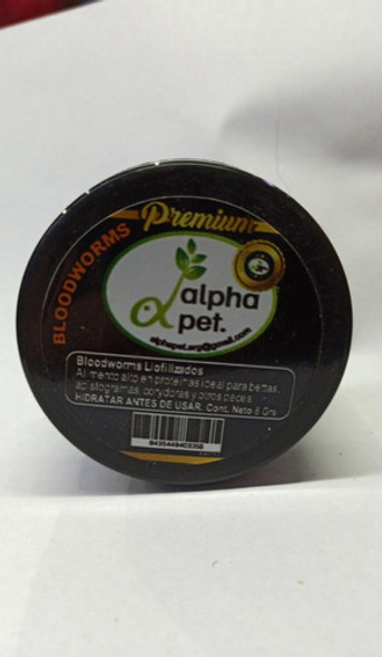 Alpha Pet Bloodworms X 8g Liofilizado Bettas Peces Larva 1