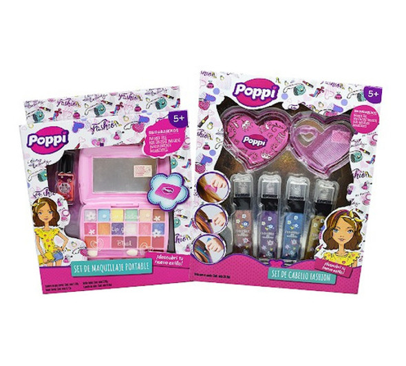 Combo: Set Maquillaje 5665 +pinta Cabello 5662 Niña 1