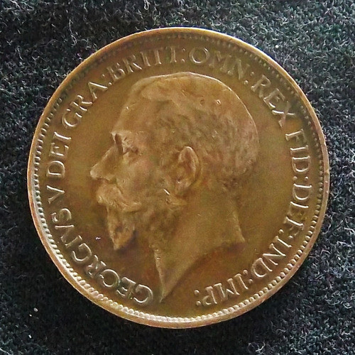 Gran Bretaña 1/2 Penny 1925 Excelente Km 809 0