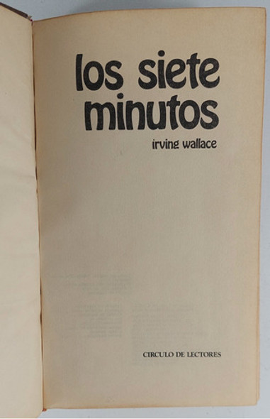 Los Siete Minutos - Irving Wallace - Libro Usado 1