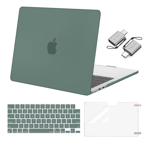 Estuche Duro Para Macbook Air 13 Pulgadas 33cm, Verde Emeral 0