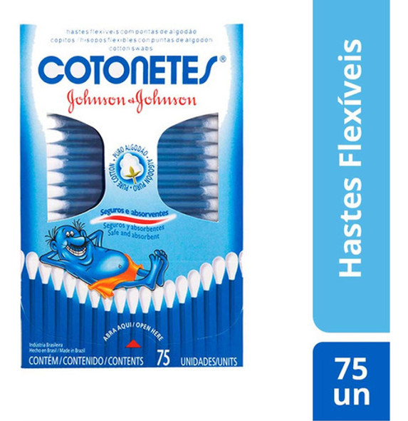 Cotonetes Johnson & Johnson 75 Unidades 1 Cotonetes Johnson & Johnson 75 Unidades 1