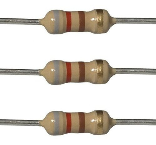 10 Resistencias 2w 820 Ohm 820r 820e 5% Carbon 0