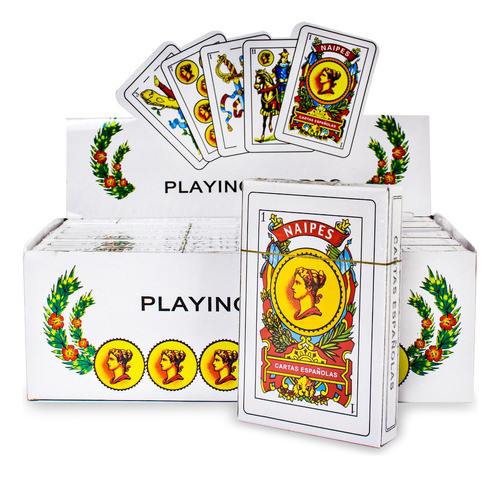 Juego De Cartas Españolas Caja X 12 Mazos Diginet 1