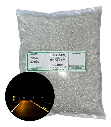 Microesfera De Vidro Iia Para Sinalização Viária 3kg 0