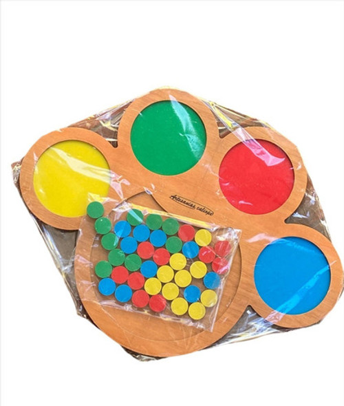 Juego Asociación De Colores Madera Didáctico Estimulación 0