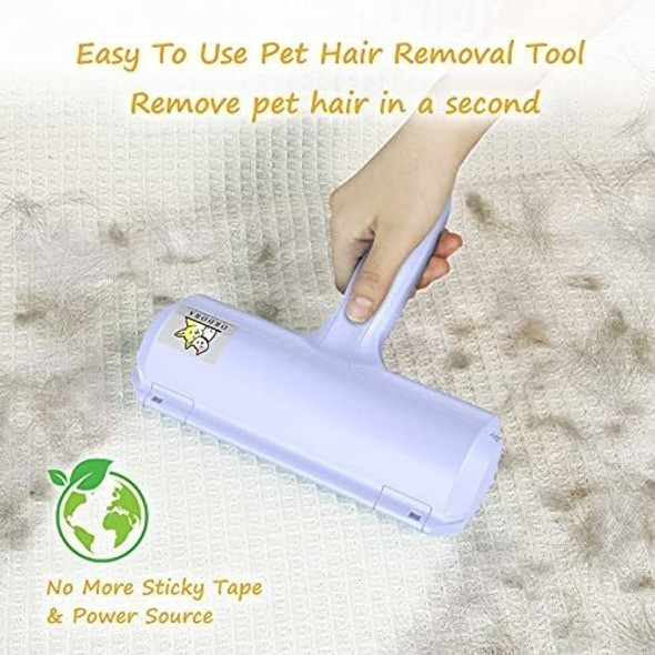 Rodillo Removedor De Pelo De Perro/gato Autolimpiante Purple 1