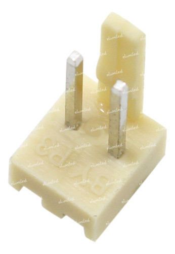 100 Conectores Wafer Macho 2 Vias Recto 2.54mm .1 Kf2510 1