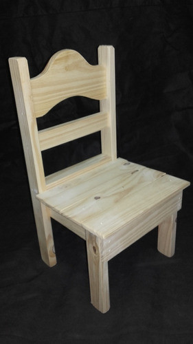 Silla Infantil Colonial Reforzada En Madera De Pino 1