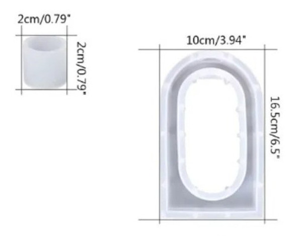 Molde De Silicona Porta Florero Ovalado Especial Resina 1
