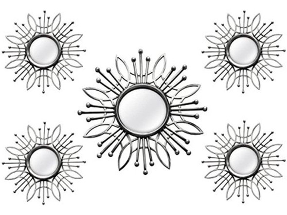 Stratton Home Decor Shd0257 Espejo De Pared Con 5 Piezas, Pl 0
