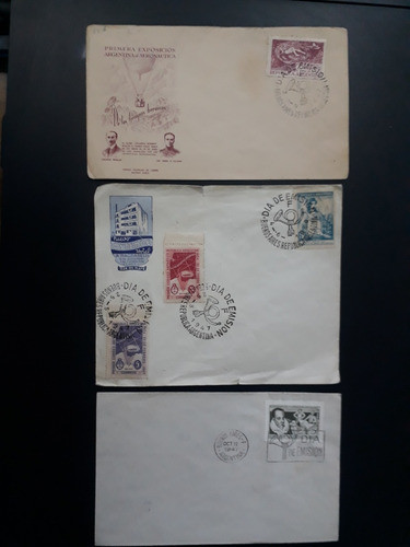 Filatelia Argentina - Día De Emisión 1947 X 3 0