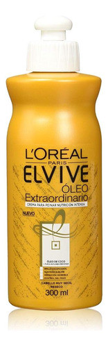 Crema Para Peinar Elvive Óleo Coco 300 Ml 0