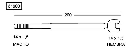 Mate Direccion 01 Hembra Dir/hidraul Gsp Fiat Strada 98-00 0