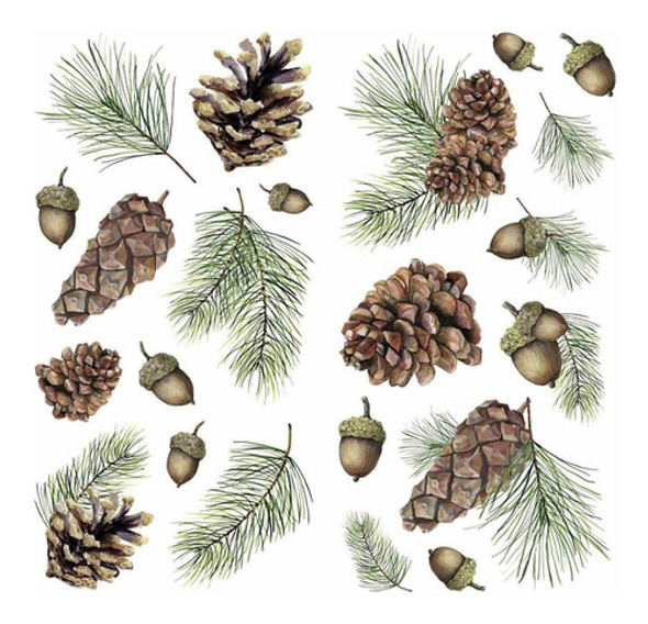 Vinilo Decorativo Pared [7h83k92r] Piña De Bellota 1