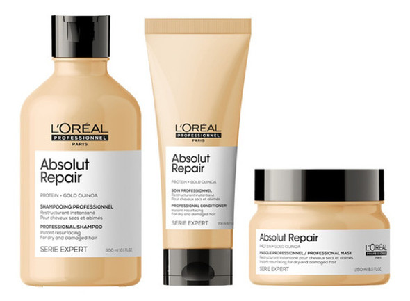 Loreal Shampoo Absolut Repair Enjuague Mascara Capilar 0