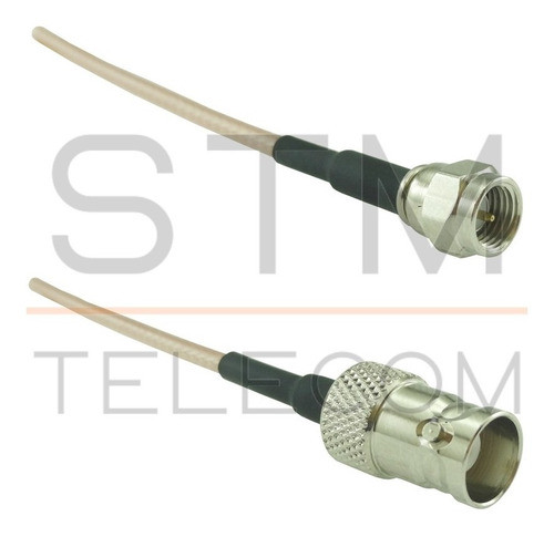 Pigtail 0,15 Metros Rg-316 Bnc 50 Ohms Fêmea X Sma Macho 1