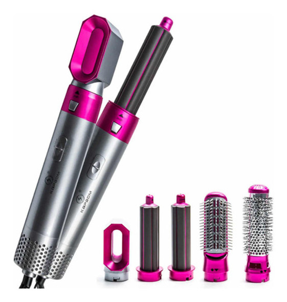 Secador De Cabelo 5 Em 1 Alisadora Cachos Modeladora 110v 0