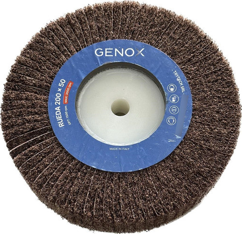 Rueda Esponja Abrasiva Scotch Pulido Mate Inox 200x50 Comb 1