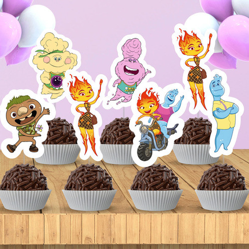 60 Tags Toppers Para Doces Docinhos - Elementos 0