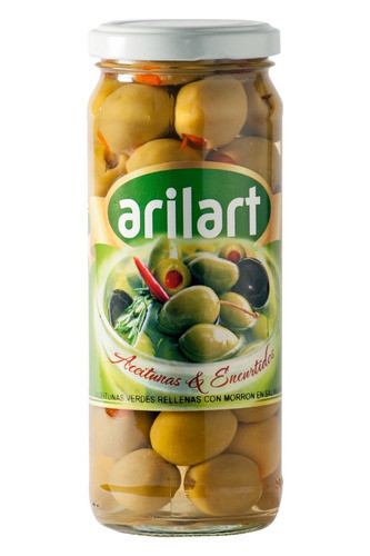 Aceitunas Rellenas Con Morrón Clásicas X 200 Gr - Arilart 0