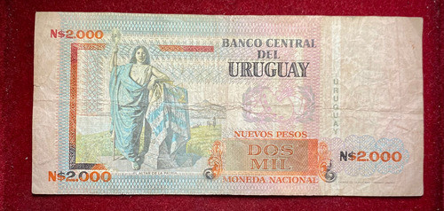 Billete 2000 Pesos Uruguay 1989 1