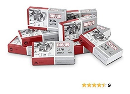 Set De 5 Cajas Broches Novus Nro. 10 Para Abrochadora X1000u 1