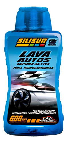Shampoo Espuma Activa Lava Autos 600 Cc Silisur 0