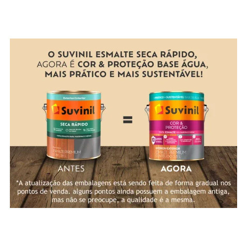 Tinta Esmalte Base De Água Branco Acetinado 3,6l Suvinil 1
