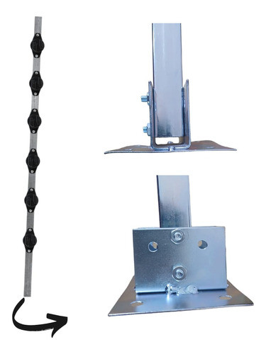 Suporte Base Sapata Haste Tubular Cerca Eletrica 10 Unid 1