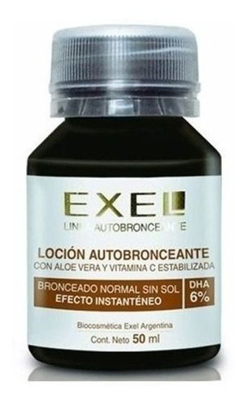Loción Autobronceante 6% Con Color Bronceado Exel 50ml X4 0 Loción Autobronceante 6% Con Color Bronceado Exel 50ml X4 0