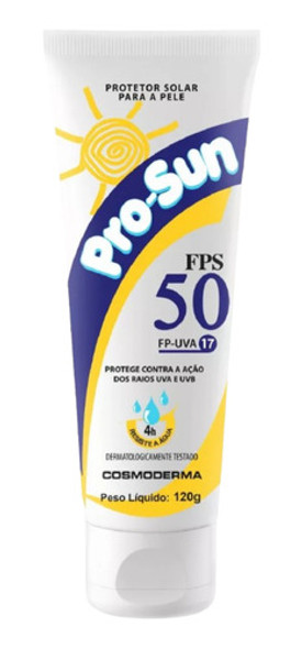 Protetor Solar Fps 50 Pro Sun 0 Protetor Solar Fps 50 Pro Sun 0